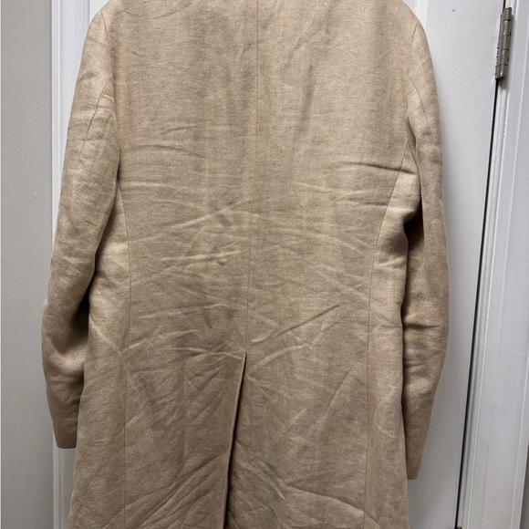 Men's Beige Overcoat - Picture 2 of 6